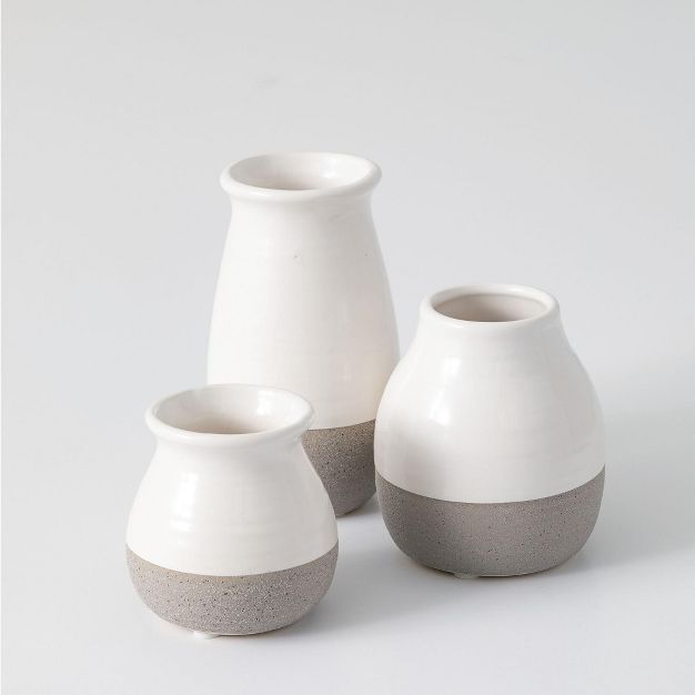 Sullivans Set of 3 Petite Ceramic Vases 3"H, 4.5"H & 5.5"H | Target