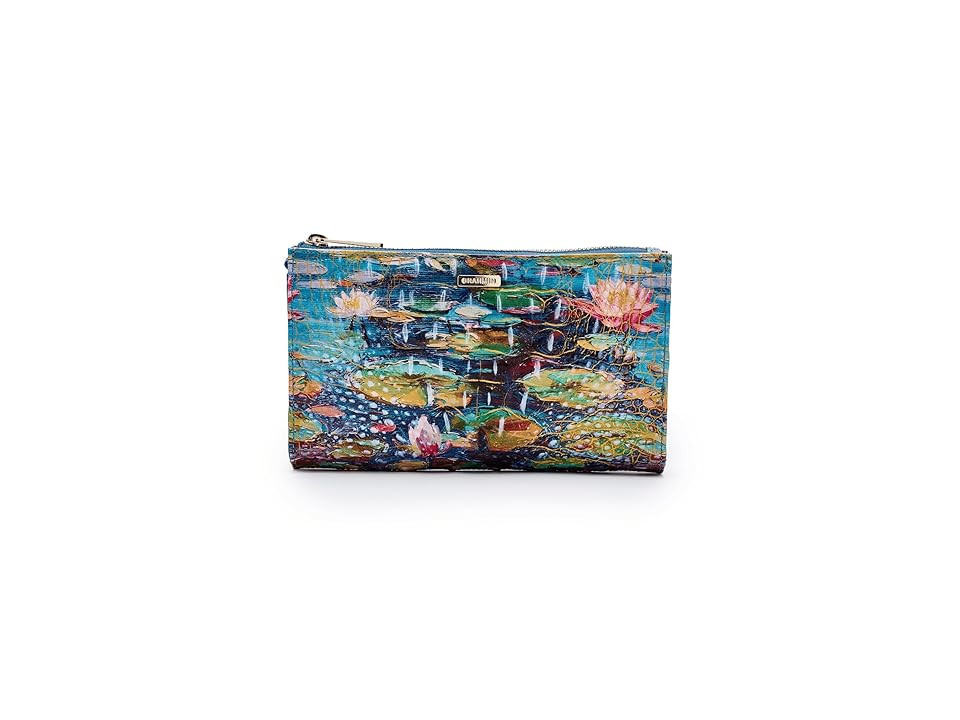 Brahmin Daisy Clutch Women's Handbags Waterlily, Leather/Polyester | Zappos