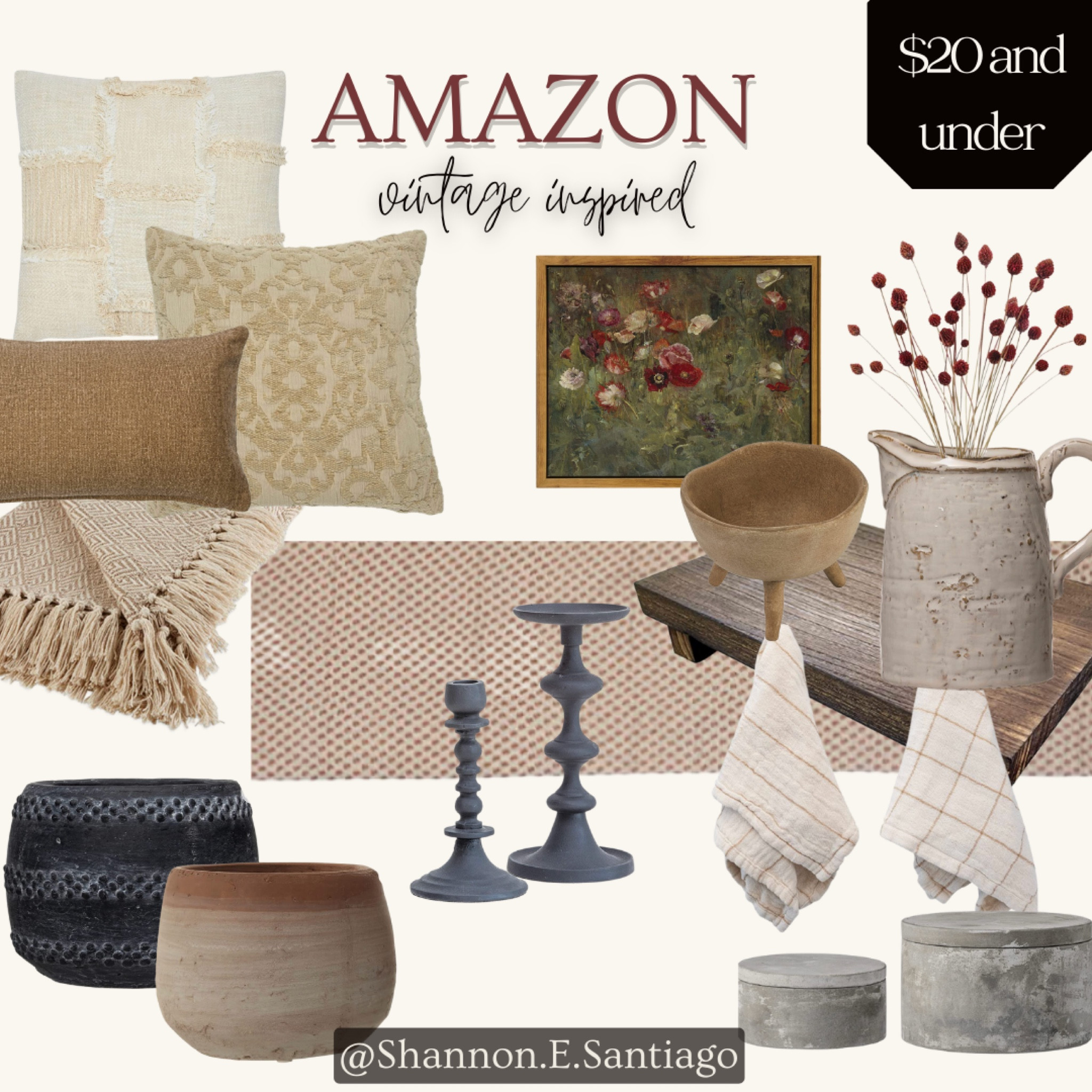 Amazon under $20 vintage modern, Amazon vintage inspired; Amazon finds, vintage style, amber interiors style, rustic modern, cottage core

#LTKhome #LTKunder50 #LTKsalealert