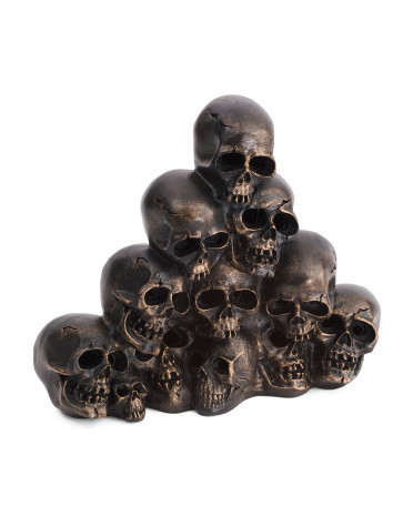14in Stacked Skulls Decor | TJ Maxx
