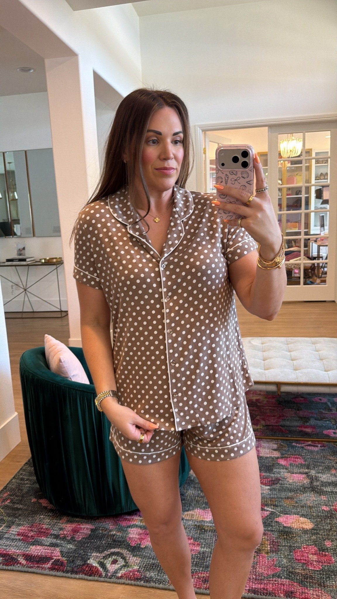 my fave pajamas on sale under $50! wearing size medium in brown polka dot set

#LTKSeasonal #LTKMidsize #LTKSaleAlert