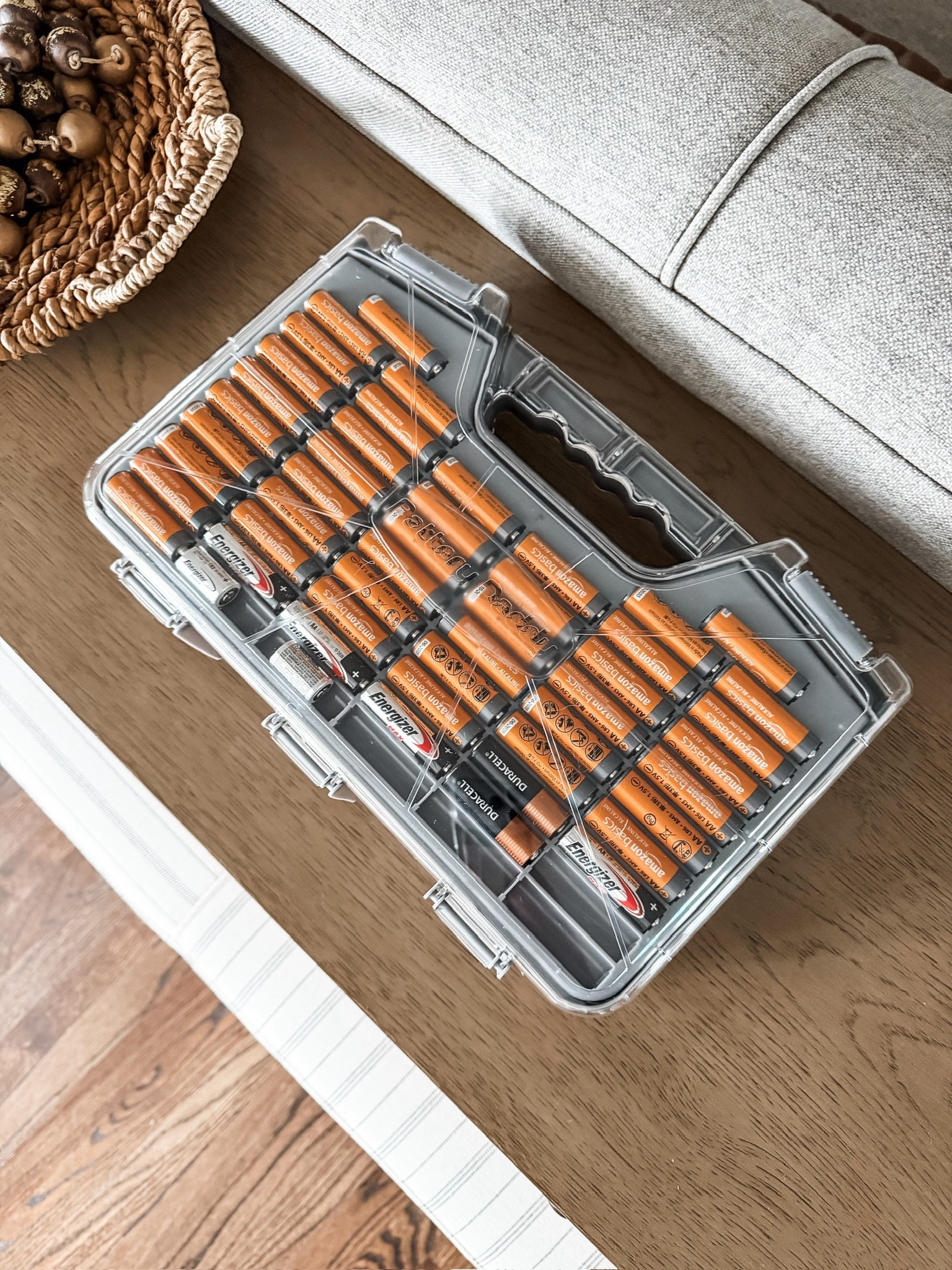 One of those home essentials you don’t think about… until you need it 🔋 This battery organizer case keeps every AA battery and AAA battery neatly stored, visible, and easy to grab. Perfect for remotes, toys, flashlights, cameras, and all the everyday electronics around the house. Clean, practical, and a must for home organization.

#eanesinteriors #batteryorganizer #batterycase #homeorganization #organizationfinds #storageideas #aaabatteries #aabatteries #organizedhome #householdessentials #declutterhome #homeessentials

#LTKSeasonal #LTKHome #LTKOver40