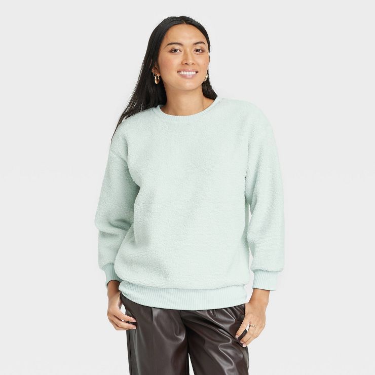 Women's Sherpa Pullover Sweatshirt - A New Day™ | Target