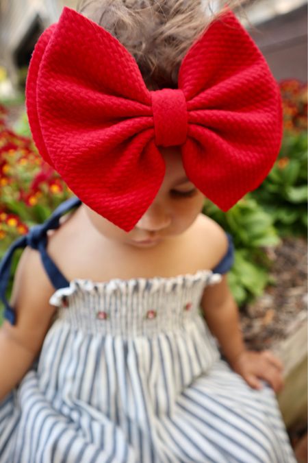 We like big bows!!!! The best baby bows are these 5” Headwraps!!! They stay on, are comfortable and come in so many prints and colors for year round styling!!!! 

#LTKbaby #LTKGiftGuide #LTKfindsunder50