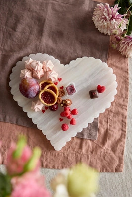Pink Onyx Heart Serving Board | Anthropologie (US)