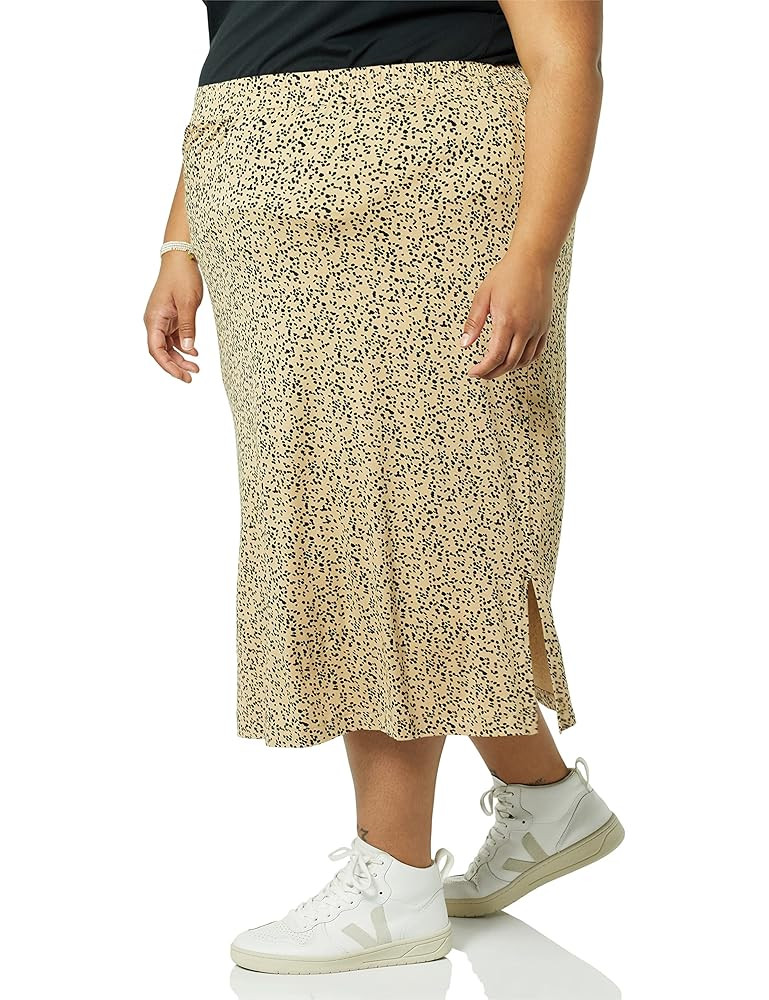Amazon Essentials Women's Pull-On Knit Midi Skirt (Available in Plus Size) | Amazon (US)