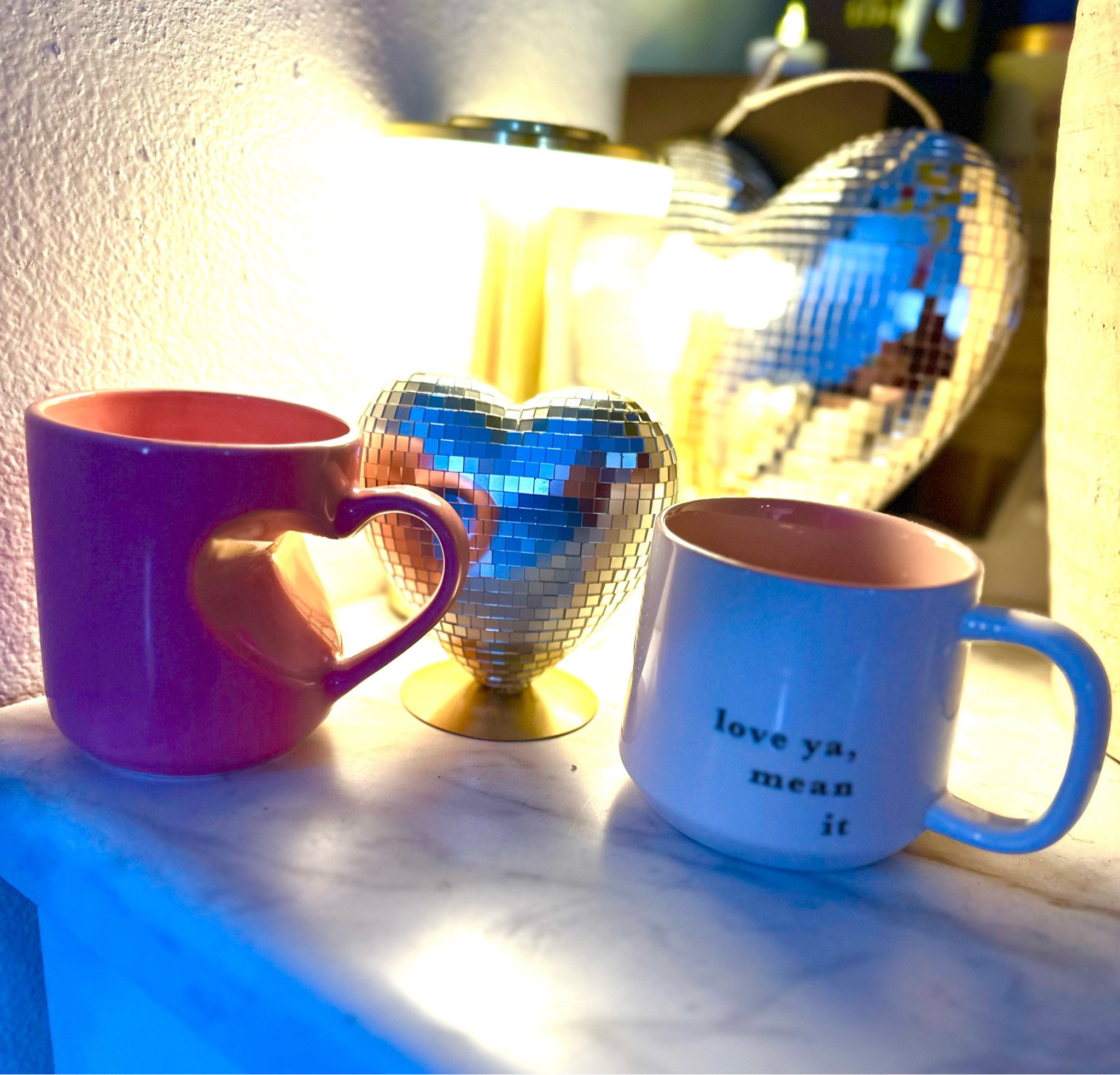 Valentine’s cute items home decor, coffee mugs, disco heart 

#LTKGiftGuide #LTKSeasonal #LTKHome