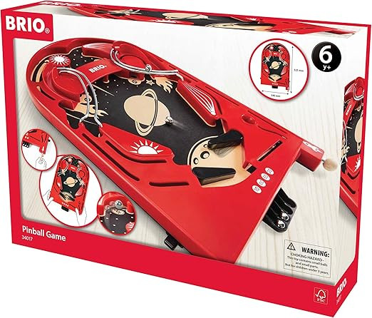 BRIO 34017 Pinball Game | A Classic Vintage, Arcade Style Tabletop Game for Kids and Adults Ages ... | Amazon (US)