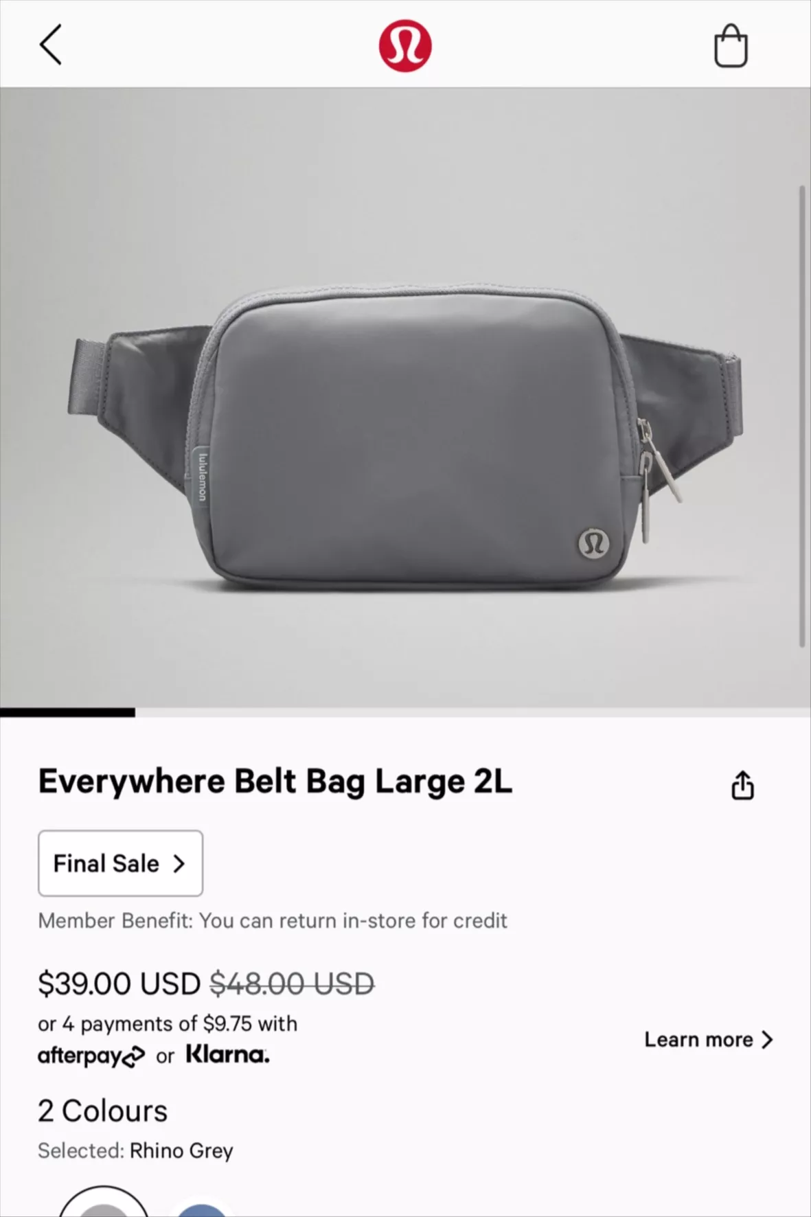 Everywhere Belt Bag Large 2L curated on LTK