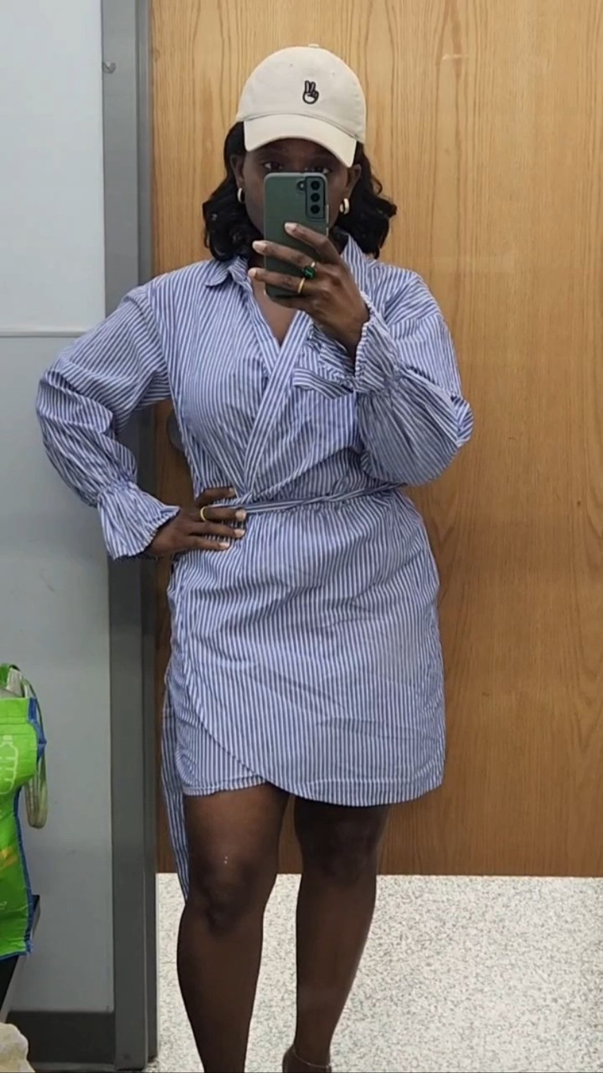 Spring ~ Summer dress.  Light blue striped dress, faux wrap dress.  This is by Express (no longer available) linking similar 

#LTKSaleAlert #LTKPetite #LTKootd