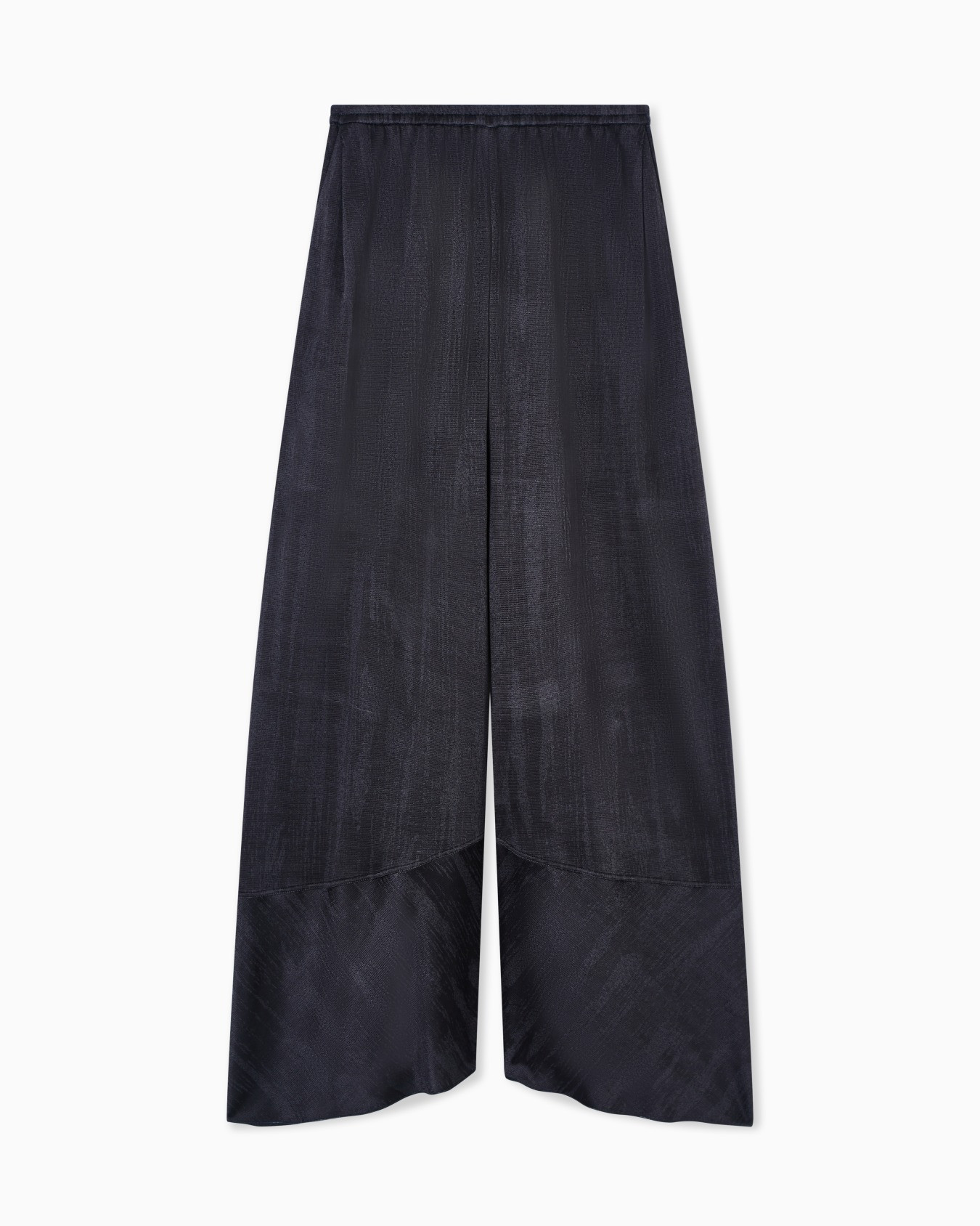 ASV viscose jacquard jersey wide-leg trousers | Armani US