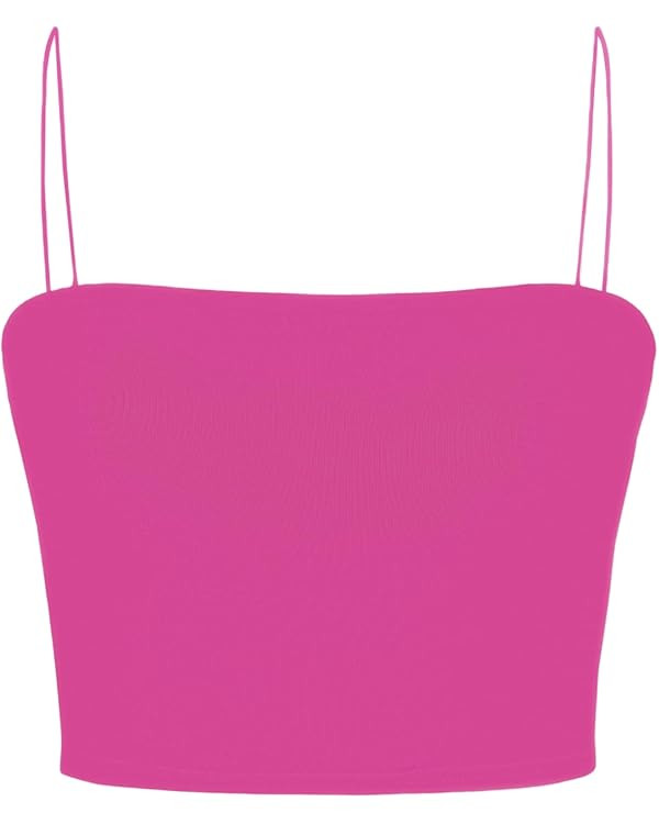 CIDER Solid Basic Crop Top | Amazon (US)