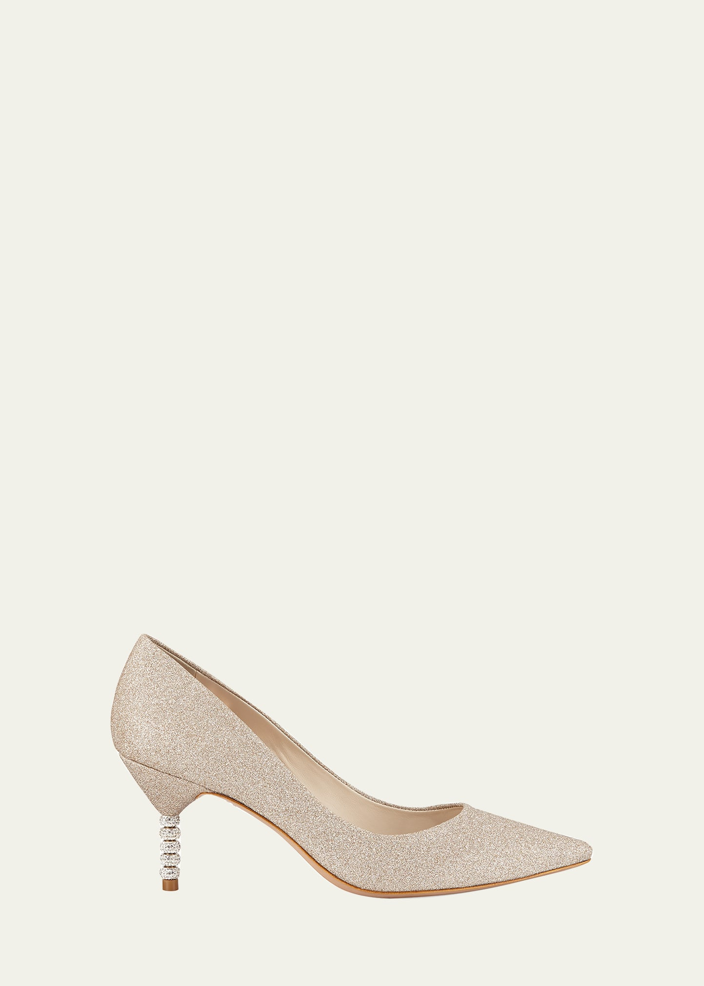 Coco Glitter Crystal-Heel Pumps | Bergdorf Goodman