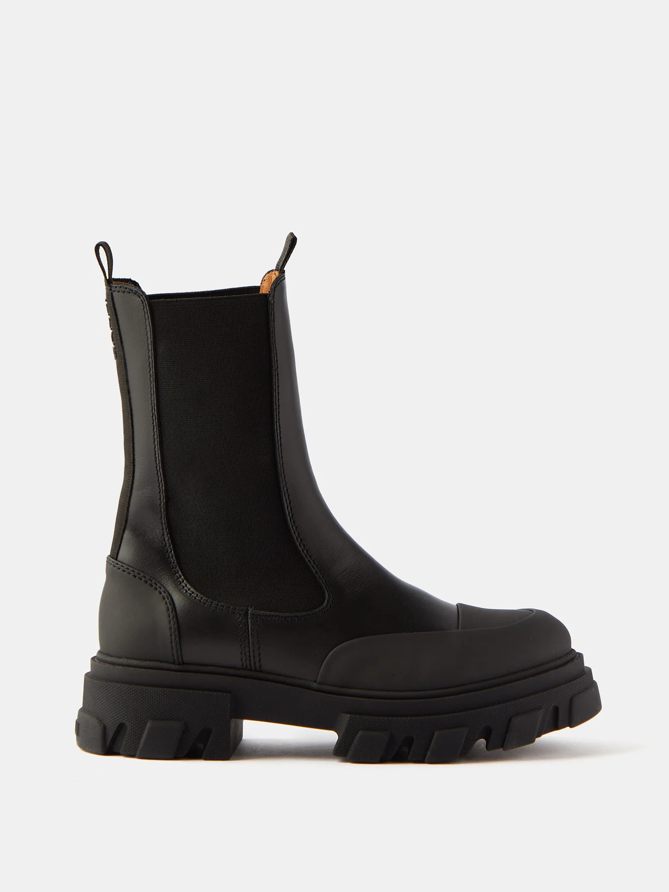 Chunky leather Chelsea boots | Ganni | Matches (US)