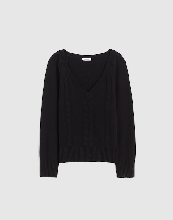 V-Neck Pullover Sweater in Merino Wool | Madewell
