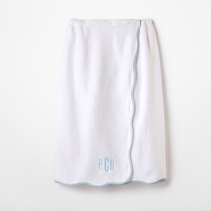 Scalloped Spa Towel Wrap | Mark and Graham