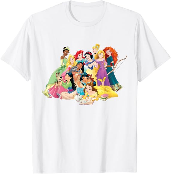 Disney Princess Group Photo Long Sleeve T-Shirt | Amazon (US)