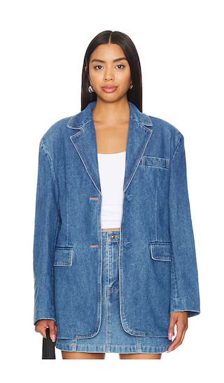 Abi Denim Oversized Blazer in Vintage | Revolve Clothing (Global)