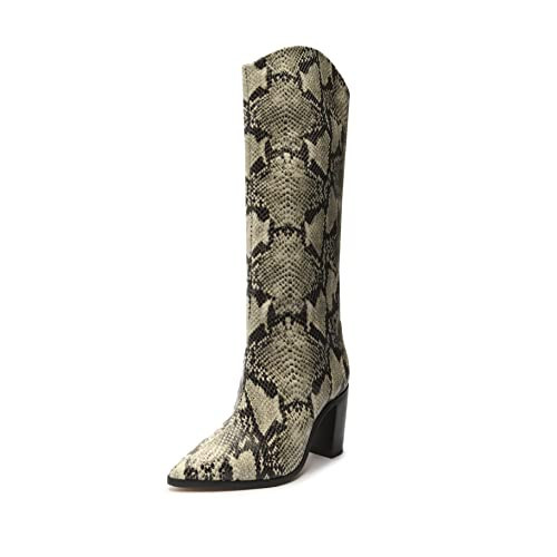 SCHUTZ Maryana Block Natural Snake 5 M | Amazon (US)