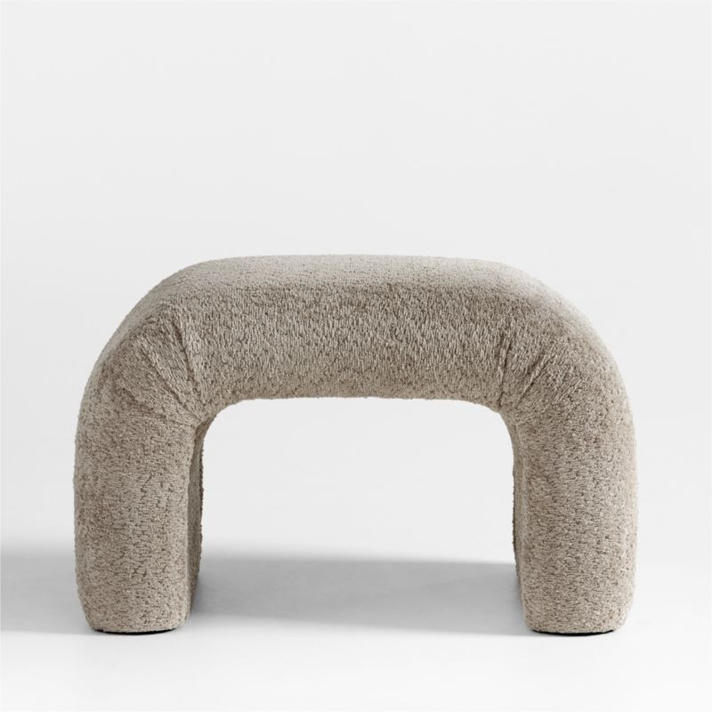 Martini Small Upholstered Ottoman by Leanne Ford + Reviews | Crate & Barrel | Crate & Barrel