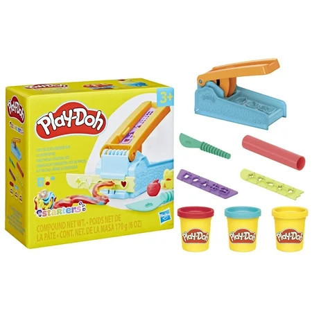 Play-Doh Fun Factory Starter Set, Preschool Toys for Ages 3+, Kids Arts and Crafts Kit, 3 Colors | Walmart (US)