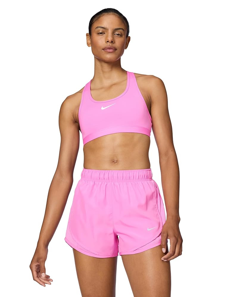 Nike Women's Support: Medium Swoosh, Playful Pink/White at Amazon Women’s Clothing store | Amazon (US)