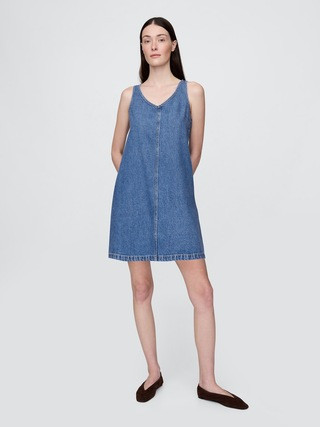UltraSoft Denim Mini Dress | Gap (CA)