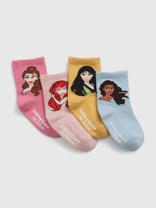 babyGap | Disney Princess Crew Socks (4-Pack) | Gap (US)