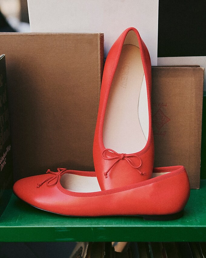 Andi ballet flats in leather | J. Crew US