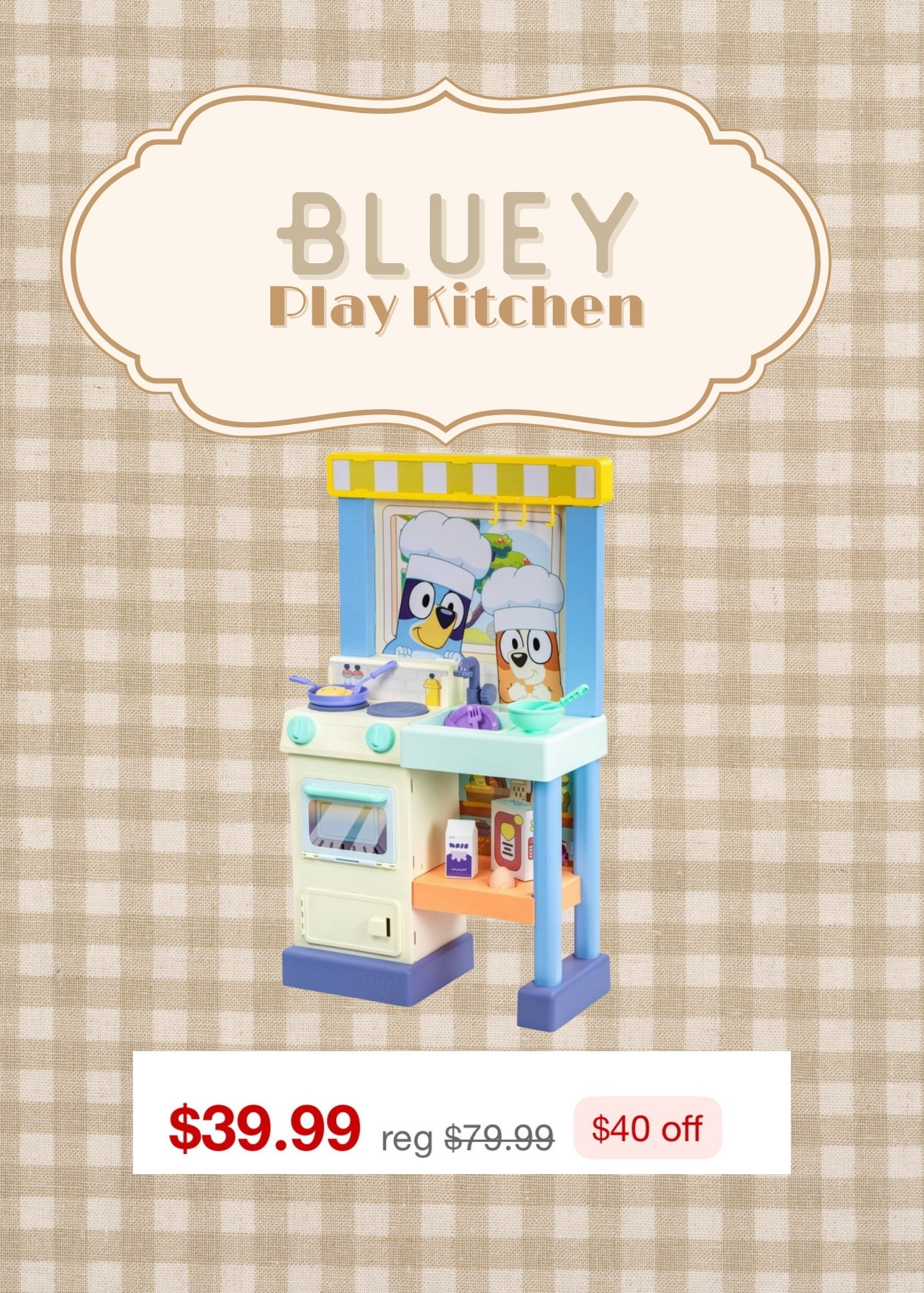 If you have little Bluey fans like I do, jump on this deal!!! This Bluey play kitchen is HALF OFF at Target right now, and is already low stock! Such a great gift for Christmas!

#LTKCyberWeek #LTKGiftGuide #LTKKids