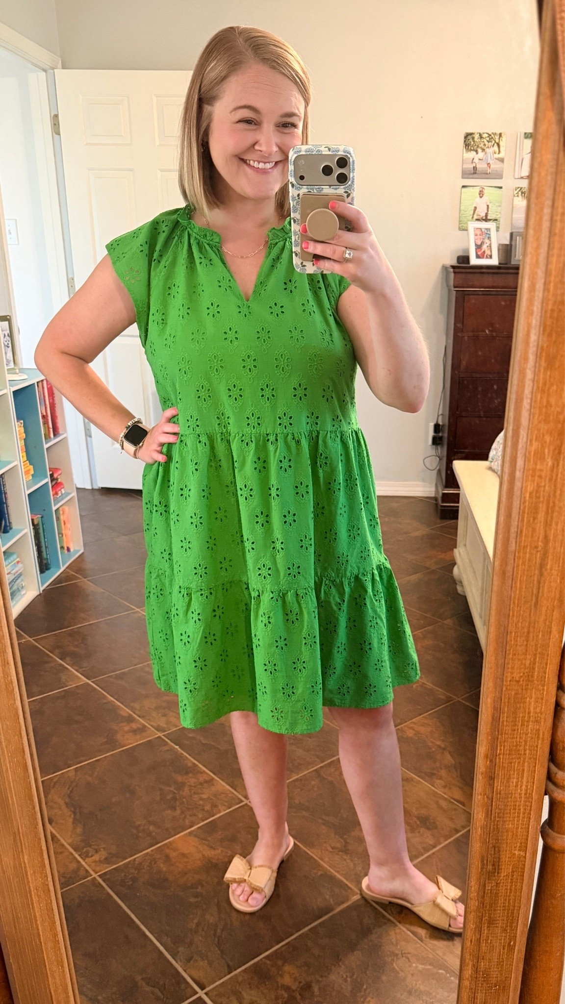 A bright green moment for summer 💚☀️
This dress is lightweight, easy to wear, and such a fun pop of color for warm weather days ✨

#LTKSeasonal #LTKMidsize #LTKWorkwear