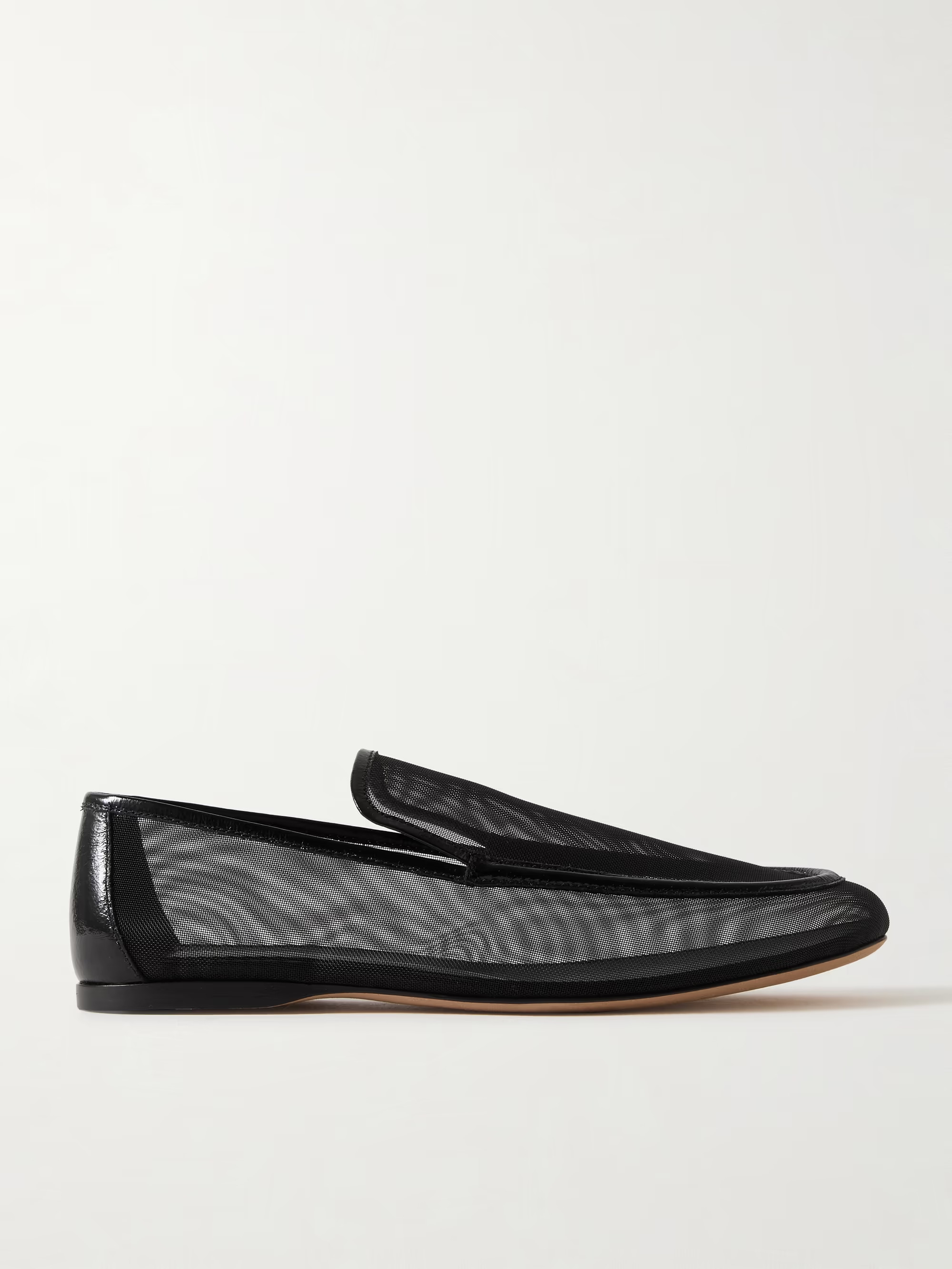 Alessio leather-trimmed mesh loafers | NET-A-PORTER (UK & EU)