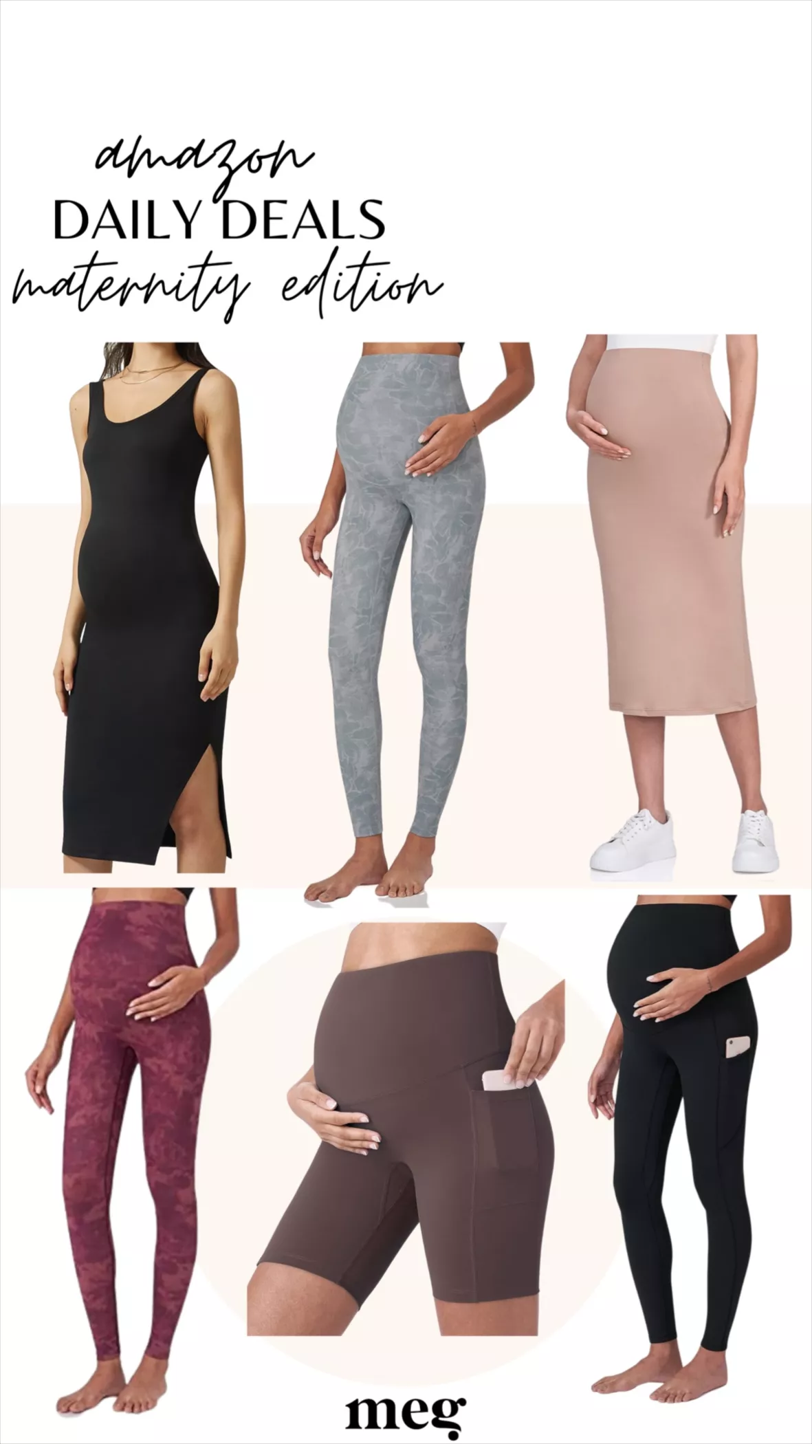 POSHDIVAH Women's Maternity Workout Leggings Over The Belly Pregnancy Yoga  Pants 