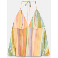 Zara - Striped Halter Top - Multicolored - S - Woman | Zara US