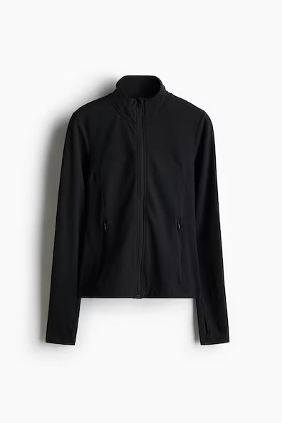 H & M - Activewear Jacket with SoftMove - Black | H&M (US + CA)