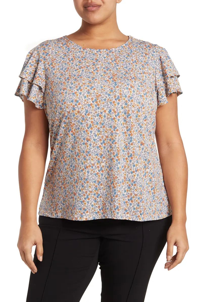 Double Flutter Sleeve Top | Nordstrom Rack