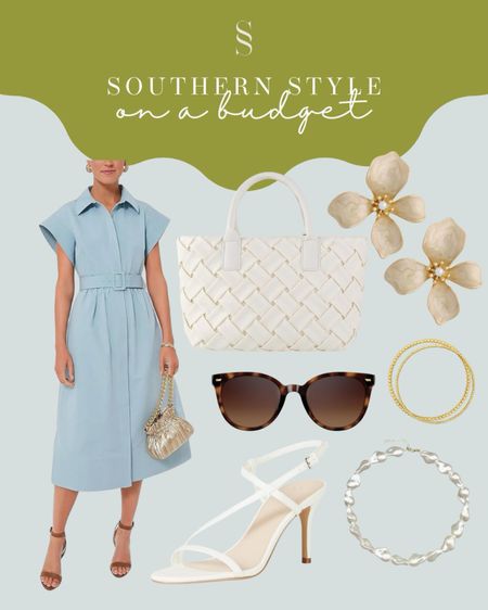 Designer vibes without the designer price tag! This baby blue dress from Amazon is as flattering as it is fabulous. I styled mine with these accessories. Get yours today!

#LTKFindsUnder50 #LTKFindsUnder100 #LTKStyleTip