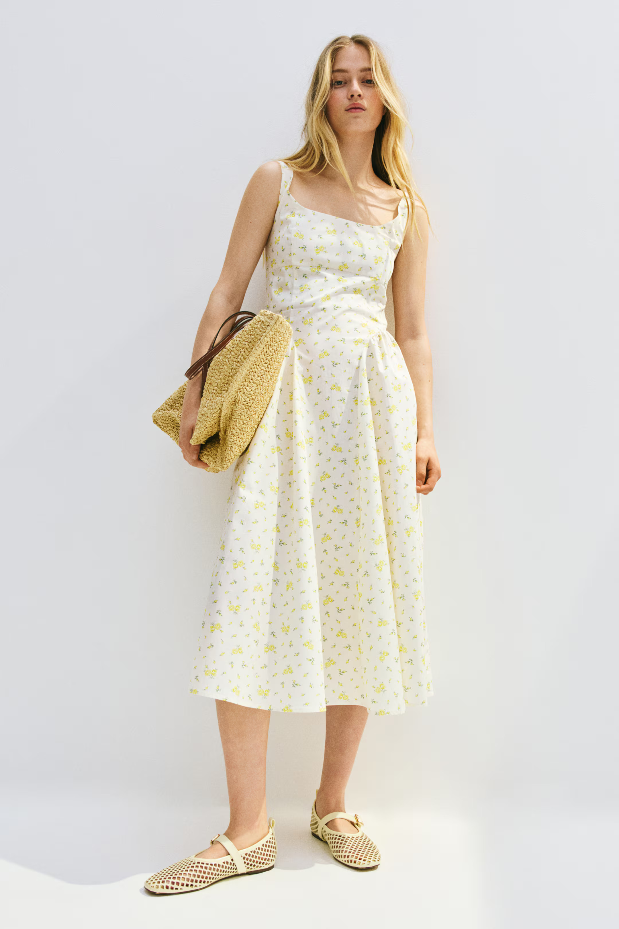 Tie-Back Poplin Dress | H&M (US + CA)