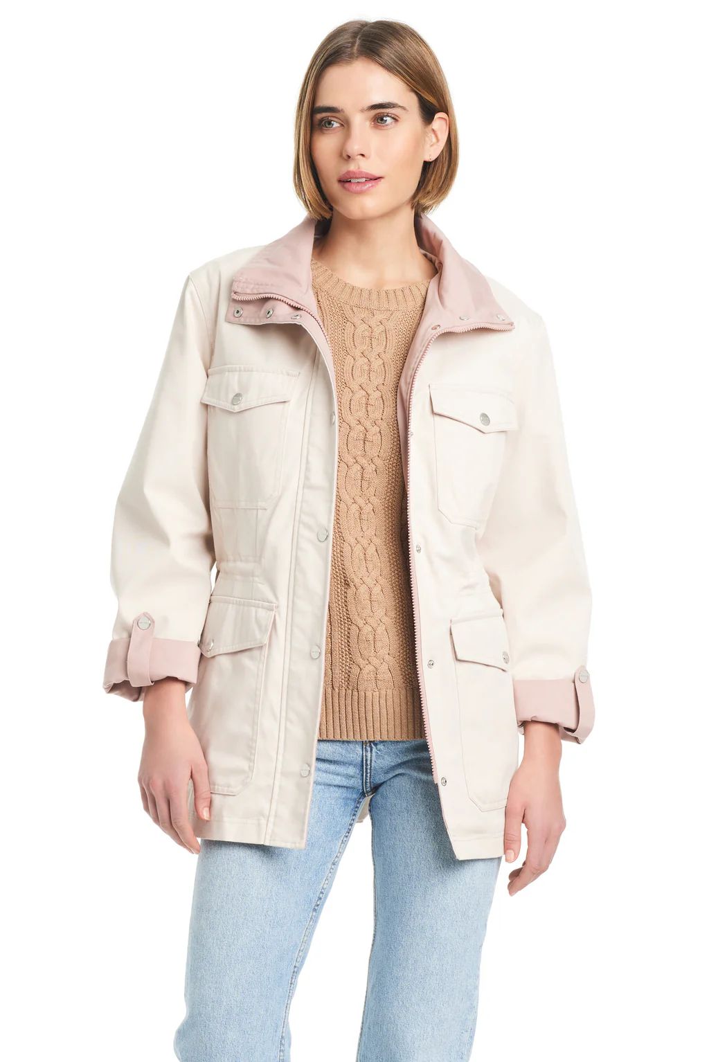 Cotton Touch Relaxed Twill Jacket Moonbeam | Sanctuary Clothing