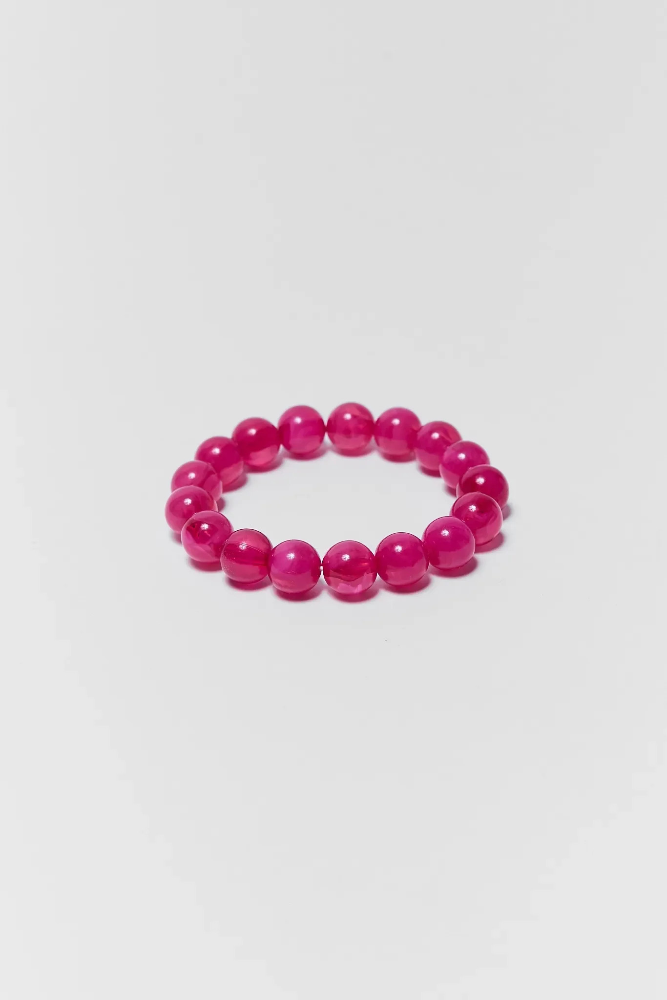 Pink Beaded Stretch Bracelet | Avara
