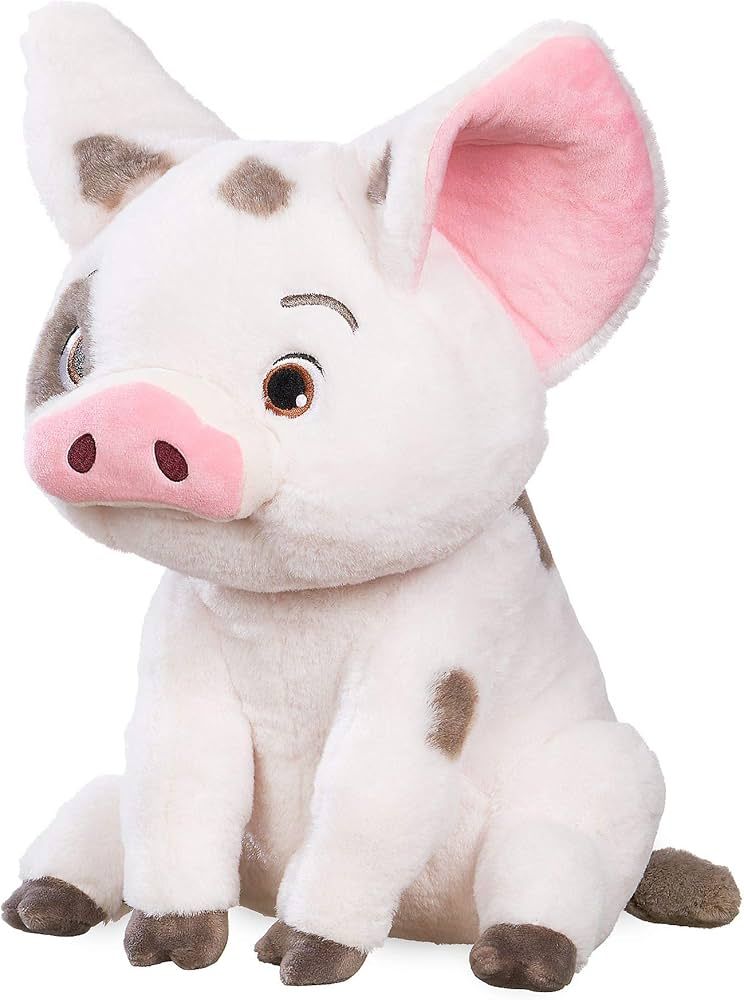 Official Pua Plush, Moana, Medium 13 Inches, Iconic Cuddly Toy Character with Embroidered Eyes an... | Amazon (US)