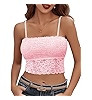 Avidlove Bralettes for Women Lace Spaghetti Strap Tank Top Tube Slim Basic Camisole | Amazon (US)