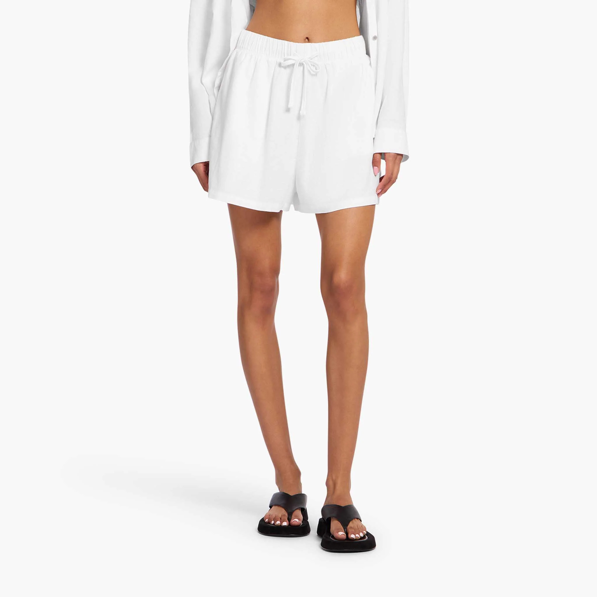 Linen Beach Short | Faded Lagoon | Nuuds US