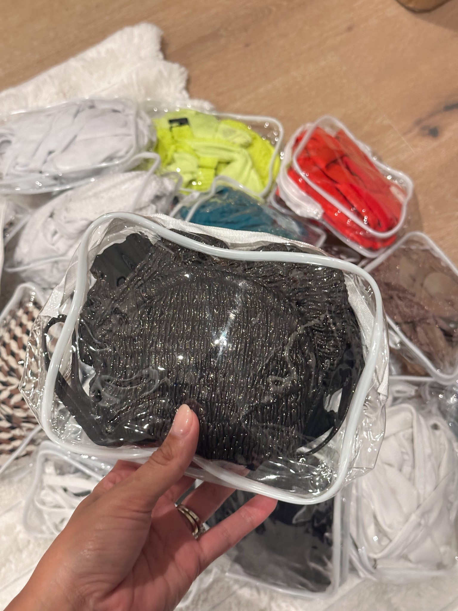 How I organize all my bathing suits 👙

•Amazon finds, home organization, closet hacks 