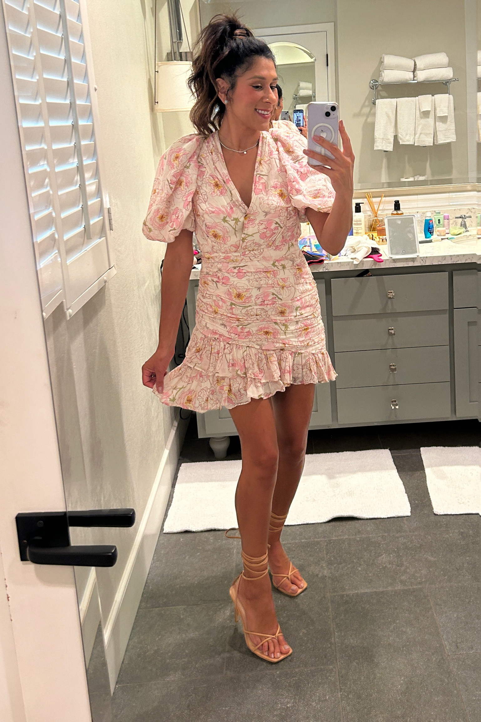 Love this dress that I wore to dinner in Napa. Open back. So feminine and fun! Perfect for summer! 

#LTKWedding #LTKShoeCrush #LTKSeasonal