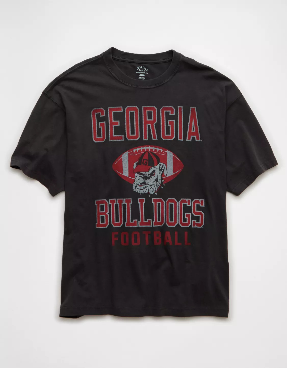 AE Boxy Georgia Bulldogs Graphic T-Shirt | American Eagle Outfitters (US & CA)