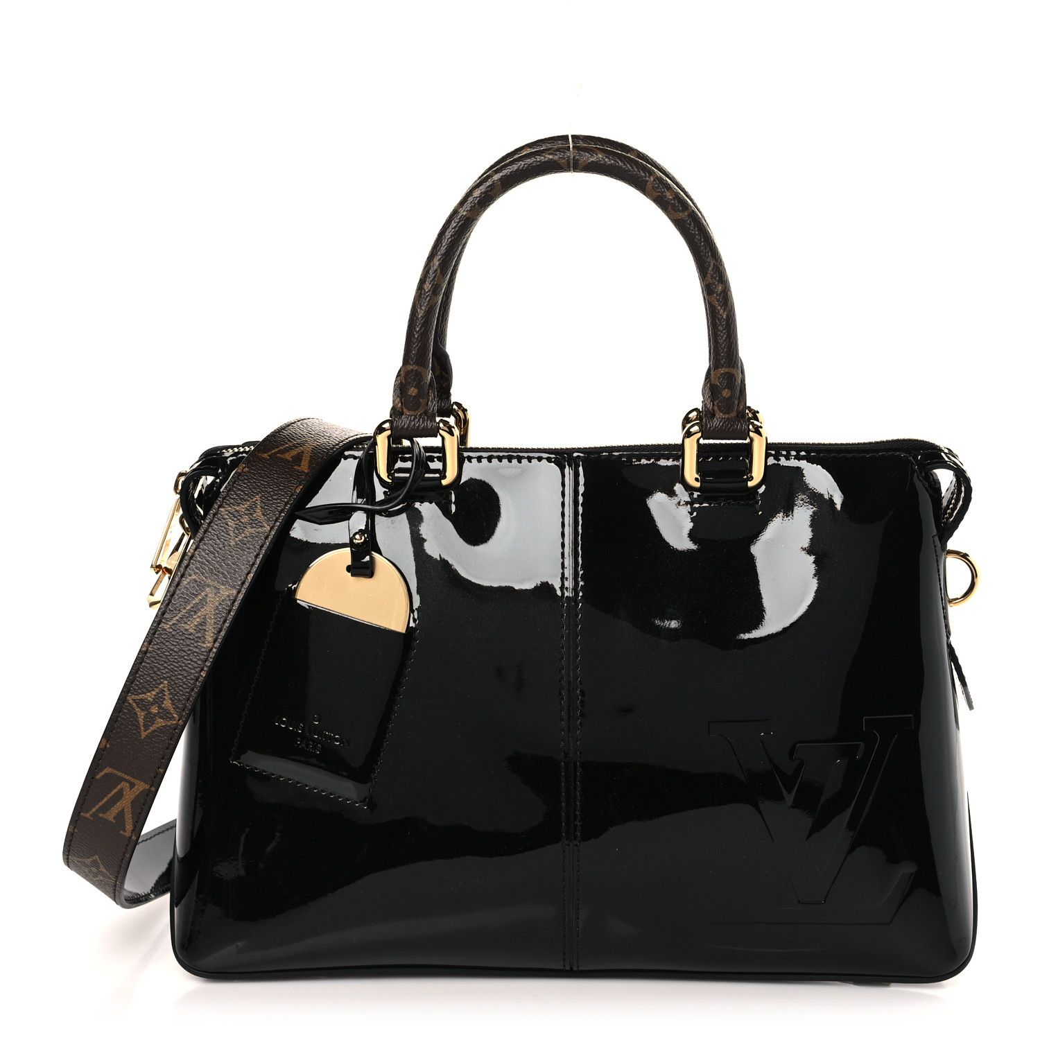 Patent Calfskin Miroir Tote Black | FASHIONPHILE (US)