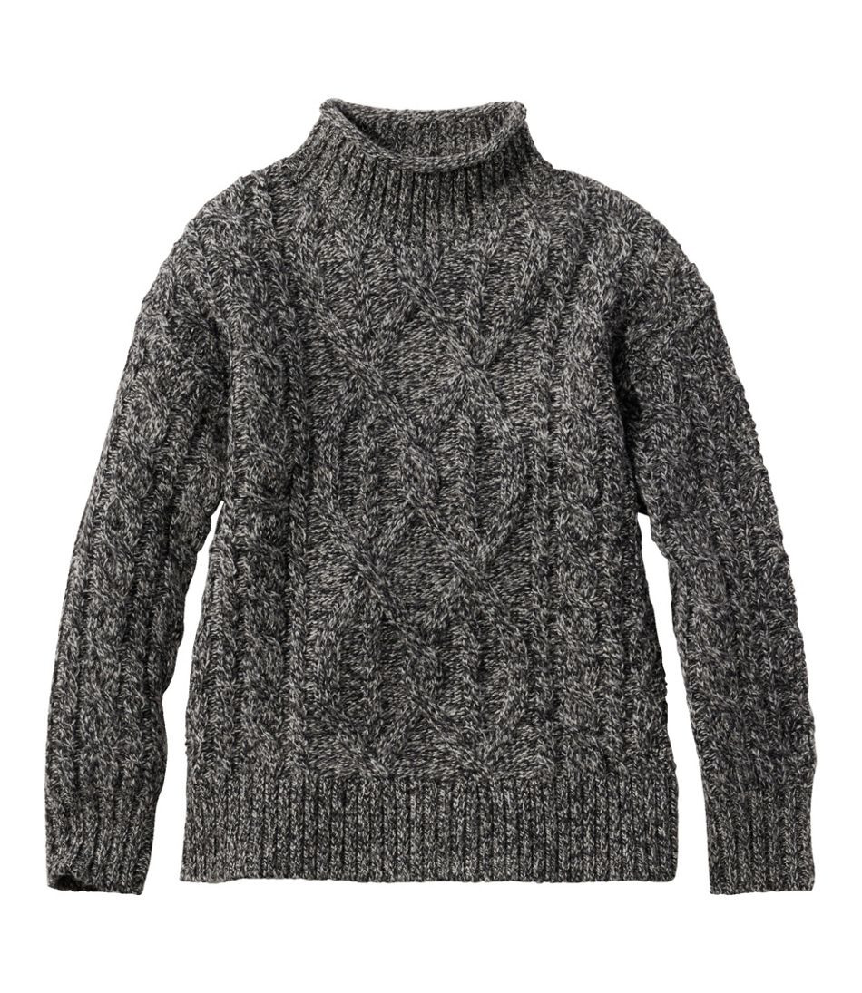 Women's 1912 Heritage Wool Blend Mockneck Sweater | Sweaters at L.L.Bean | L.L. Bean