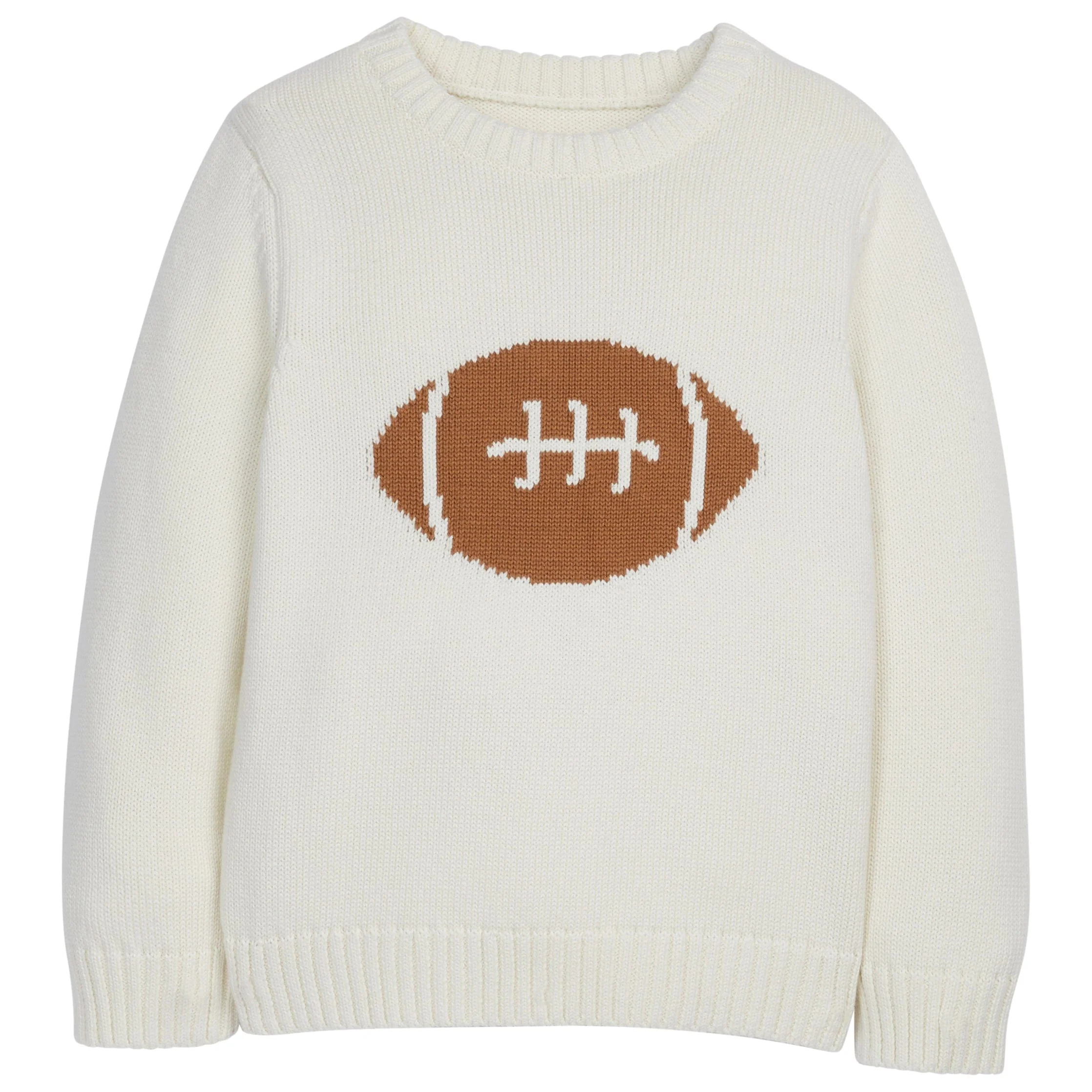 Boy's Intarsia Football Sweater - Kids Fall Clothing | Little English