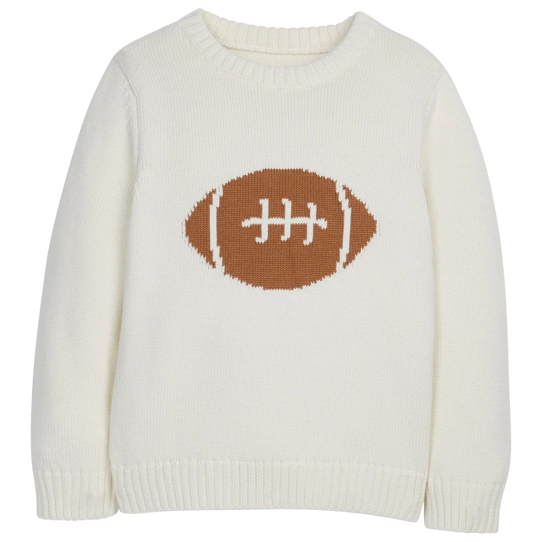 Boy's Intarsia Football Sweater - Kids Fall Clothing | Little English